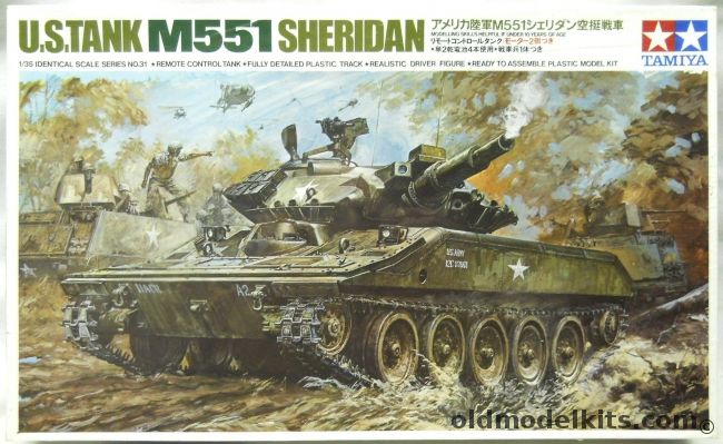 Tamiya 1/35 M551 Sheridan Remote Control Motorized, MT231 plastic model kit