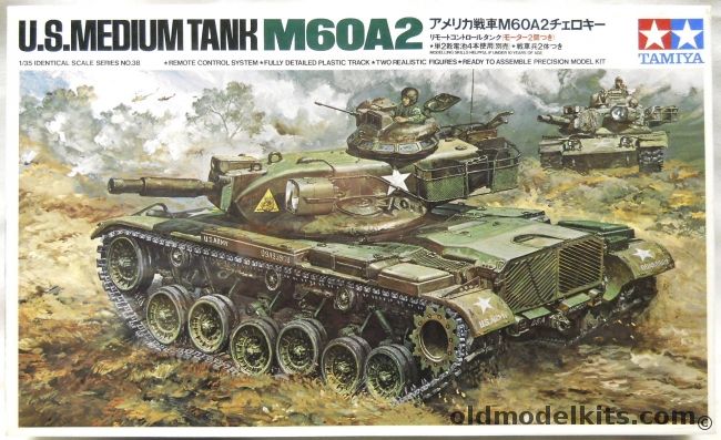 Tamiya 1/35 M60A2 Remote Control Motorized, MT238 plastic model kit