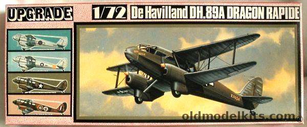 Tasman 1/72 TWO De Havilland DH-89A Dragon Rapide Upgrade - With Vac Canopy / white metal / rigging wire / 5 decals - USAAF 'Wee Wullie' and X7523 - RAF 'Women of the Empire' - RNZAF  or RAAF A33-1, UG2001 plastic model kit
