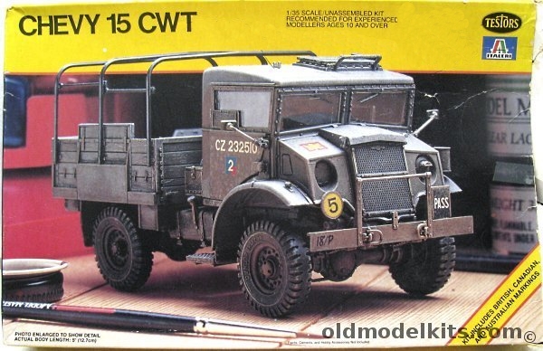 Testors 1/35 Chevrolet 15 CWT - British / Canadian / Australian, 772 plastic model kit