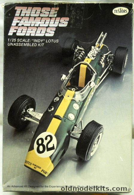 Testors 1/25 Indianapolis 500 Ford Lotus Racer, 122 plastic model kit