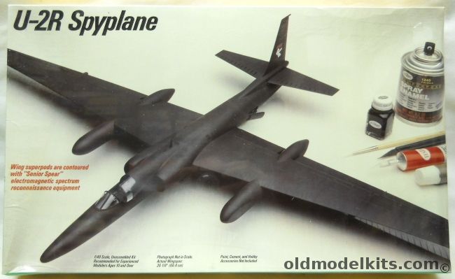 Testors 1/48 Lockheed U-2R Spyplane, 508 plastic model kit