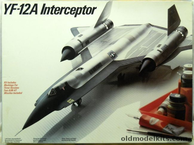 Testors 1/48 Lockheed YF-12A Interceptor, 588 plastic model kit