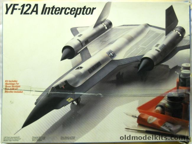 Testors 1/48 Lockheed YF-12A Interceptor, 588 plastic model kit