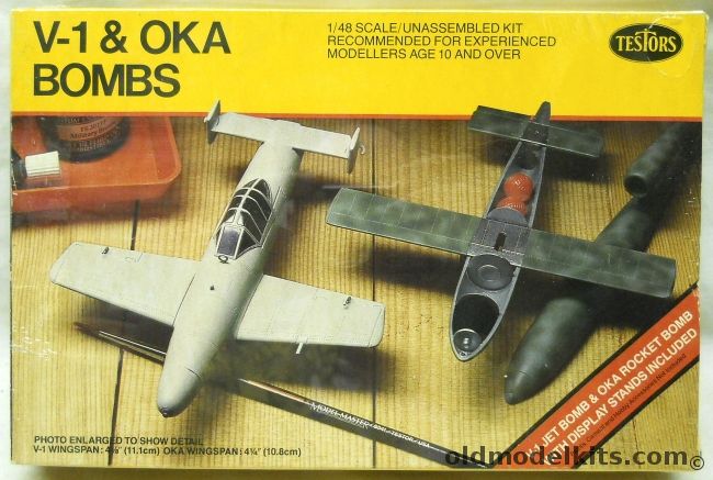 Testors 1/48 V-1 and Oka Bombs - Ohka Mk.II MYX-7 - (ex Hawk), 626 plastic model kit