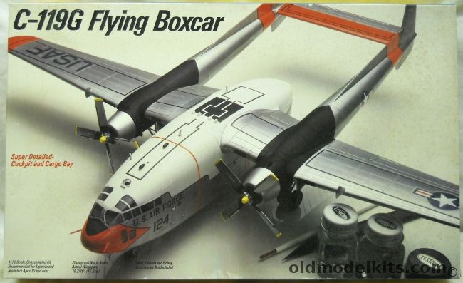 Testors 1/72 C-119G Flying Boxcar - USAF or Nationalist Chinese (Taiwan), 675 plastic model kit