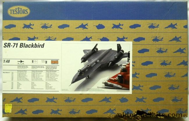 Testors 1/48 SR-71 Blackbird - SR-71A or SR-71B or CIA A-12/M-12, 7584 plastic model kit