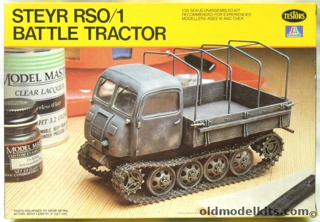 Testors 1/35 Steyr RSO/1 Battle Tractor, 813 plastic model kit
