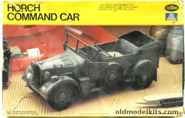 Testors 1/35 Horch Command Car - With Figures, 851 plastic model kit