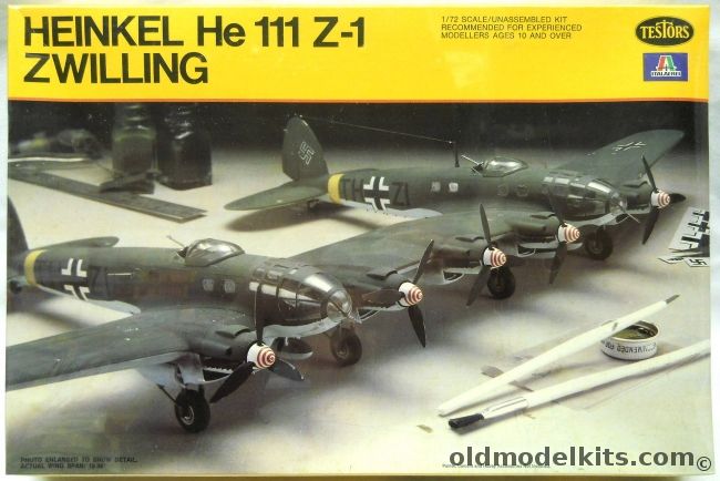 Testors 1/72 Heinkel He-111 Z-1  Zwilling Glider Tug - Russian Summer/Winter 1943, 867 plastic model kit