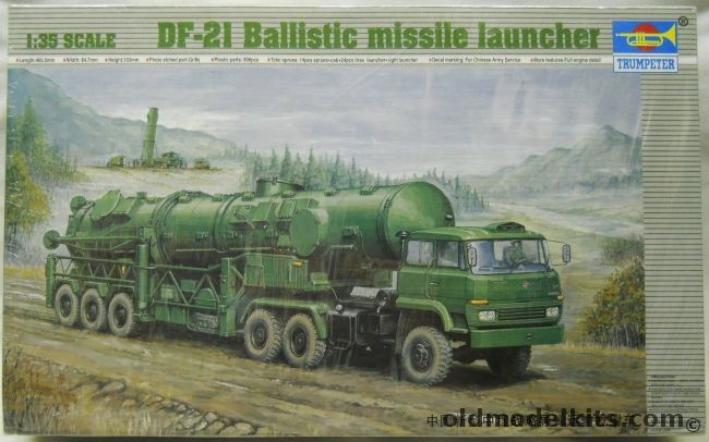 Trumpeter 1/35 DF-21 Ballistic Missile Launcher, 00202 plastic model kit