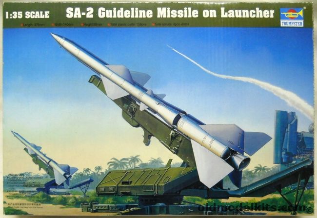 Trumpeter 1/35 SA-2 Guideline Missile On Launcher, 00206 plastic model kit