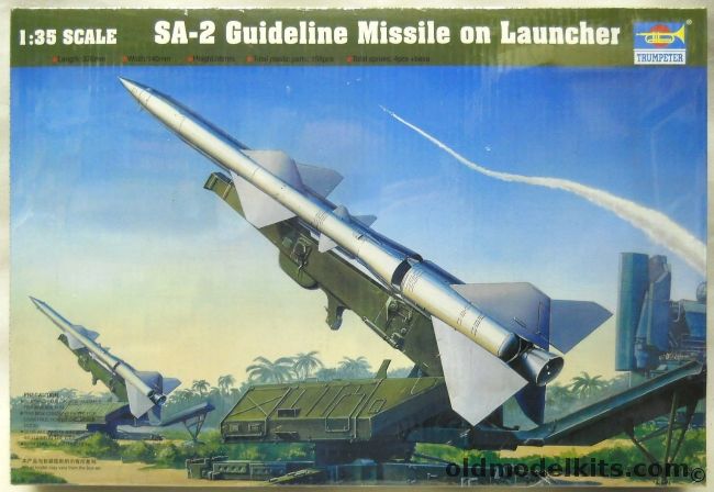 Trumpeter 1/35 SA-2 Guideline Missile On Launcher, 00206 plastic model kit