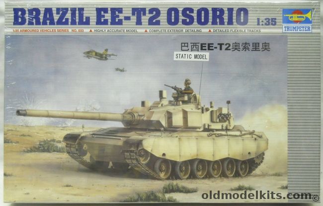 Trumpeter 1/35 Brazil EE-T2 Osorio, 00338 plastic model kit