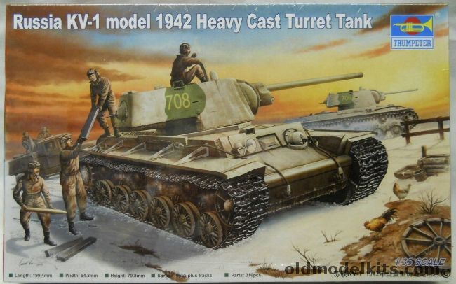 Trumpeter 1/35 Russia KV-1 - Model 1942 Heavy Cast Turret, 00359 plastic model kit