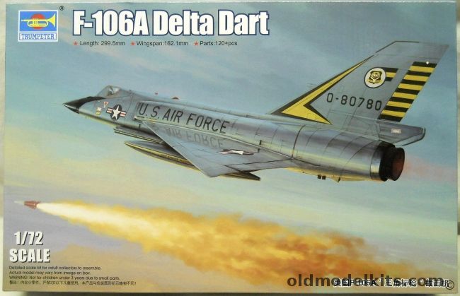 Trumpeter 1/72 Convair F-106 Delta Dart, 01682 plastic model kit
