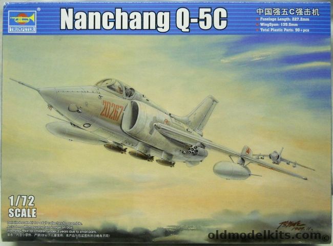 Trumpeter 1/72 Nanchang Q-5C, 01685 plastic model kit