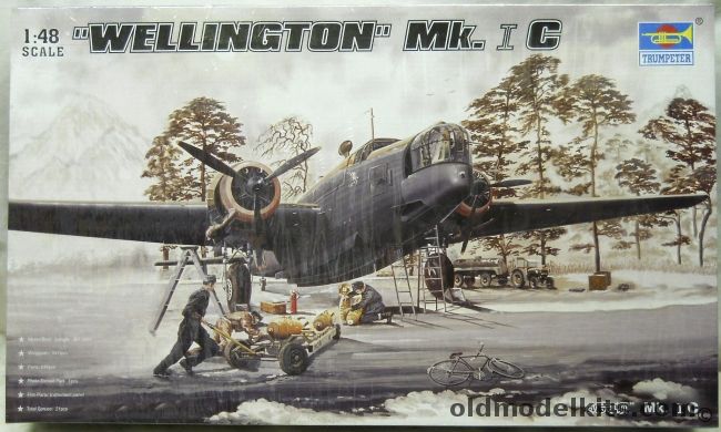 Trumpeter 1/48 Wellington Mk. IC - RAF No. 75 Sqn Norfolk 1941 / No. 40 Sqn Malta 1941, 02808 plastic model kit