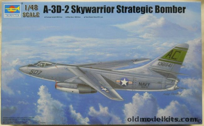 Trumpeter 02868 1/48 A-3D-2 Skywarrior Strategic Bomber 
