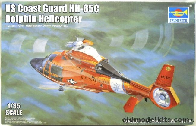 Trumpeter 1/35 US Coast Guard HH-65C Dolphin, 05107 plastic model kit