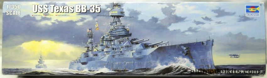 Trumpeter 1/350 USS Texas BB-35 Battleship - With Hunter Wood Deck, 05340 plastic model kit