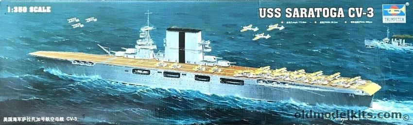 Trumpeter 1/350 USS Saratoga CV3 Aircraft Carrier, 05607 plastic model kit