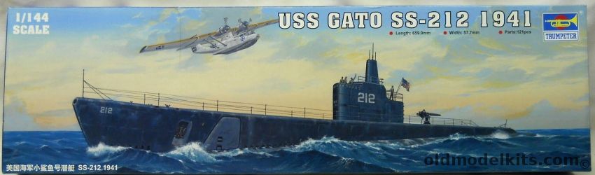 Trumpeter 1/144 USS Gato SS-212 1941, 05905 plastic model kit