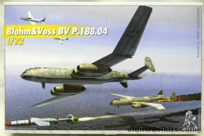 Unicraft 1/72 Blohm & Voss Bv P.188.04 - (P-188 04 / BVP-188) plastic model kit