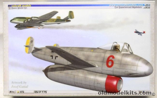 Unicraft 1/72 Bv.P.175 - Blohm Und Voss Parasite Fighter Project - (P175) plastic model kit