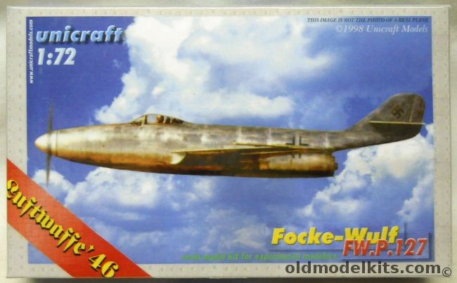 Unicraft 1/72 Focke-Wulf FW.P.127 - (P127) plastic model kit
