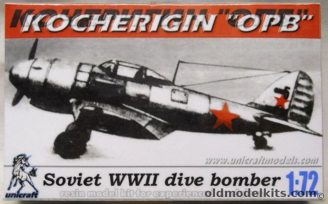 Unicraft 1/72 Kocherigin OPB - Soviet WWII Dive Bomber plastic model kit