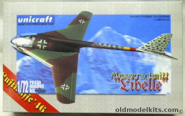 Unicraft 1/72 Messerschmitt Libelle plastic model kit