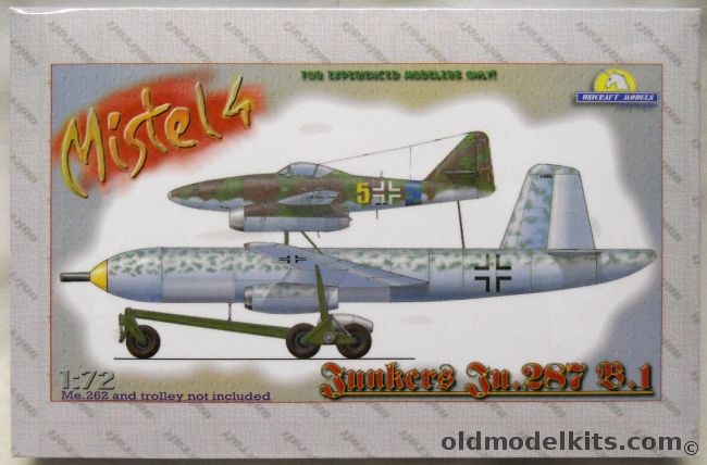 Unicraft 1/72 Junkers Ju-287 B-1 Mistel 4 - (Ju287B1) plastic model kit