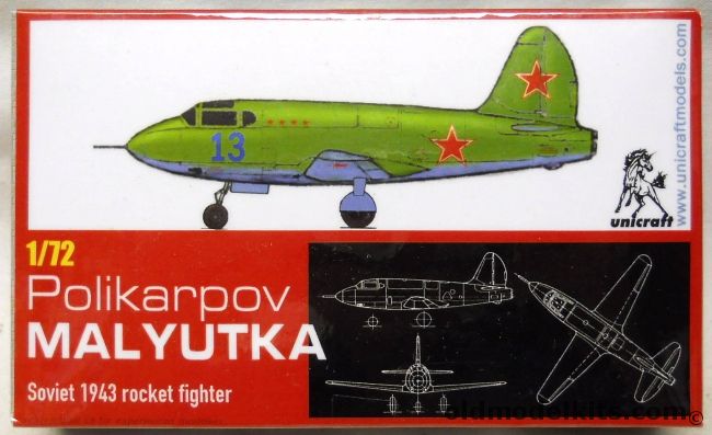 Unicraft 1/72 Polikarpov Malyutka - 1943 Soviet Rocket Fighter plastic model kit
