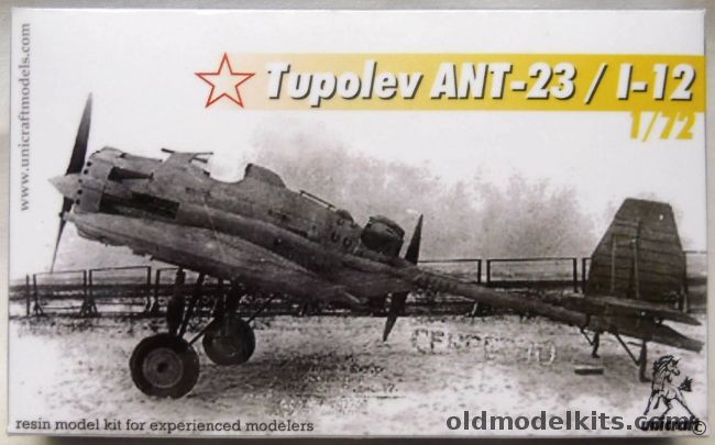 Unicraft 1/72 Tupolev ANT-23 / I-12 plastic model kit