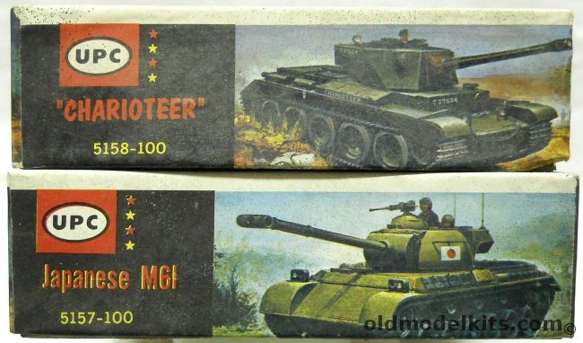 UPC 1/40 Charioteer and Japanese M61, 5158-100 plastic model kit