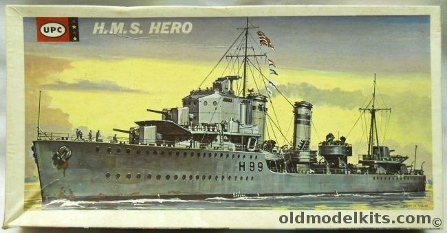 UPC 1/500 HMS Hero - Destroyer H-99 - (ex Frog), 6060-100 plastic model kit