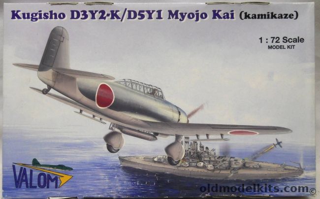 Valom 1/72 Kugisho D3Y2-K / D5Y1 Myojo Kai Kamikaze, 72029 plastic model kit