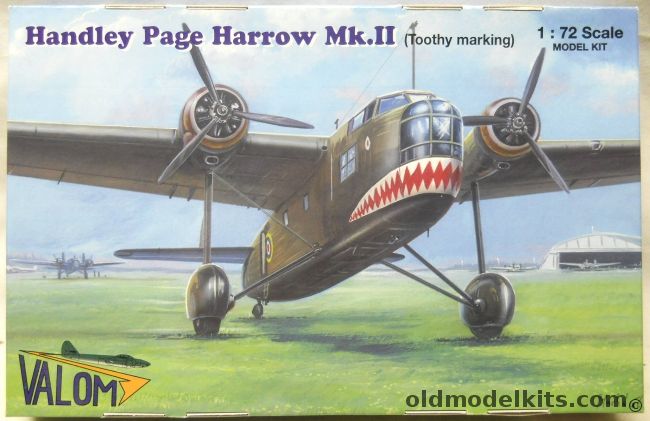 Valom 1/72 Handley Page Harrow Mk.II - Toothy Markings - Hp54 93rd Sq 1941 / 420th Flight Middle Wallop 1941, 72116 plastic model kit