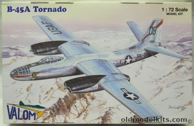 Valom 1/72 B-45A Tornado - 84th BS 47th BGG 1952 / China Lake Naval Weapons Center California, 72120 plastic model kit