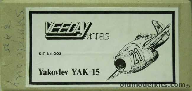 Veeday 1/72 Yakovlev Yak-15 - Sample Release, 002 plastic model kit