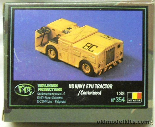 Verlinden 1/48 US Navy EPU Tractor Carrier Based, 354 plastic model kit