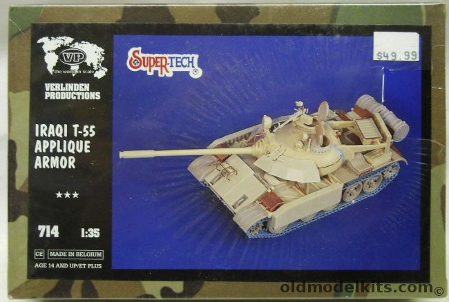 Verlinden 1/35 Iraqi T-55 Applique Armor, 714 plastic model kit