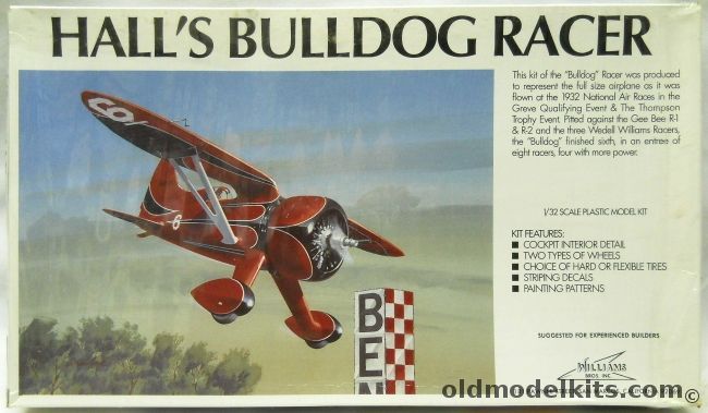 Williams Brothers 1/32 1931 Hall's Bulldog Racer, 32-932 plastic model kit