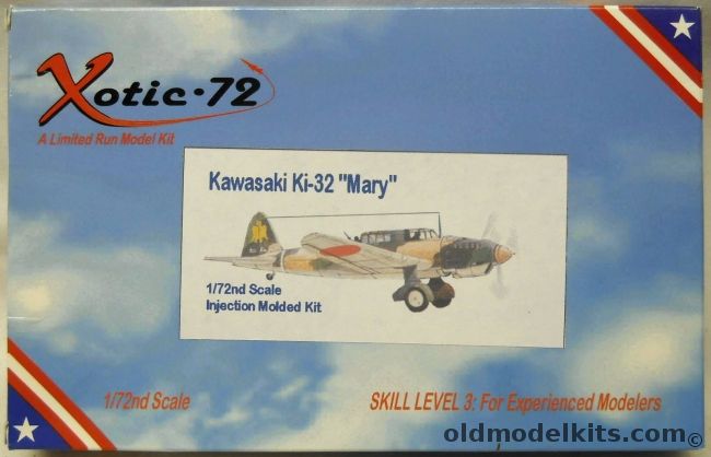 Xotic-72 1/72 Kawasaki Ki-32 Mary - (ex Aviation USK), AU2007 plastic model kit