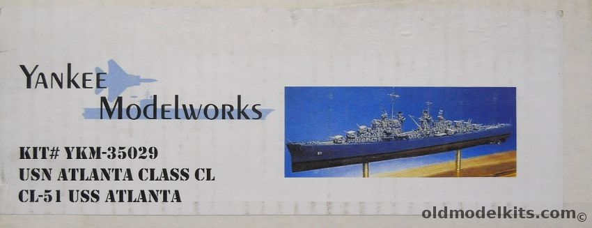 Yankee Modelworks 1/350 CL-51 USS Atlanta - Atlanta Class Light Cruiser, YKM-35029 plastic model kit