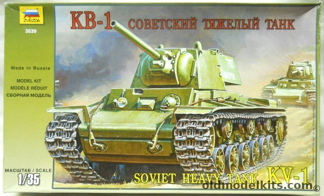 Zvezda 1/35 KV-1 Soviet Heavy Tank, 3539 plastic model kit