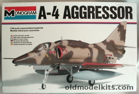 Monogram 1 48 A 4 Aggressor Skyhawk Top Gun Bagged 5411